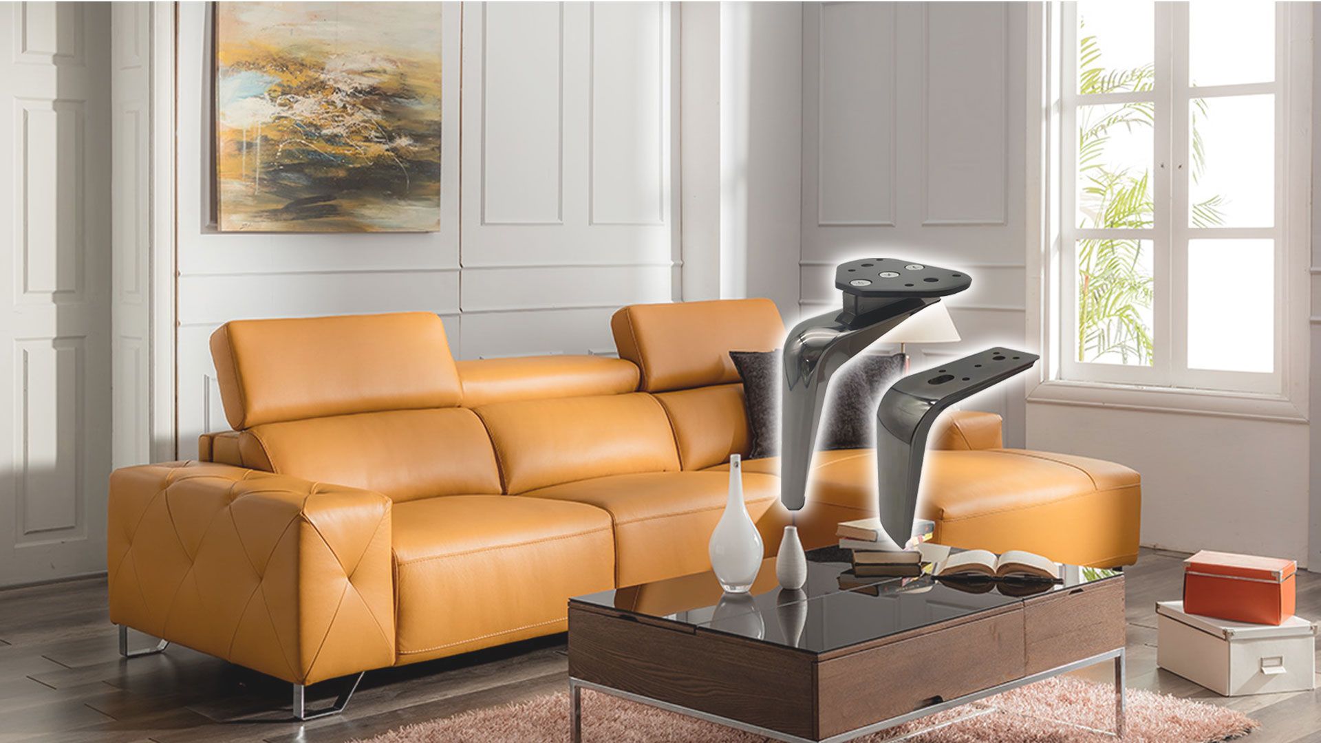 Metal Sofa Legs Aluminum-Alloy